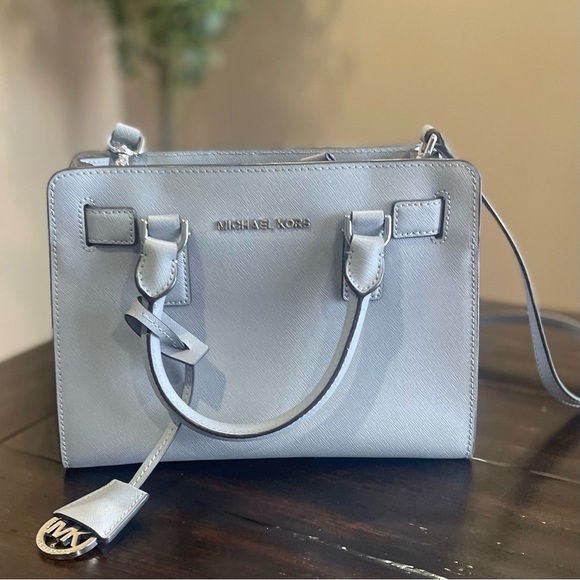 Michael Kors Blue Satchel with Structured Design - Picture 1 of 9